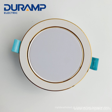 Duramp 5W 7w três cor led downlight